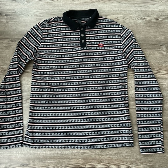 Chrome Hearts x Matty Boy Teens From Mars Long Sleeve Polo Shirt Mens Large
